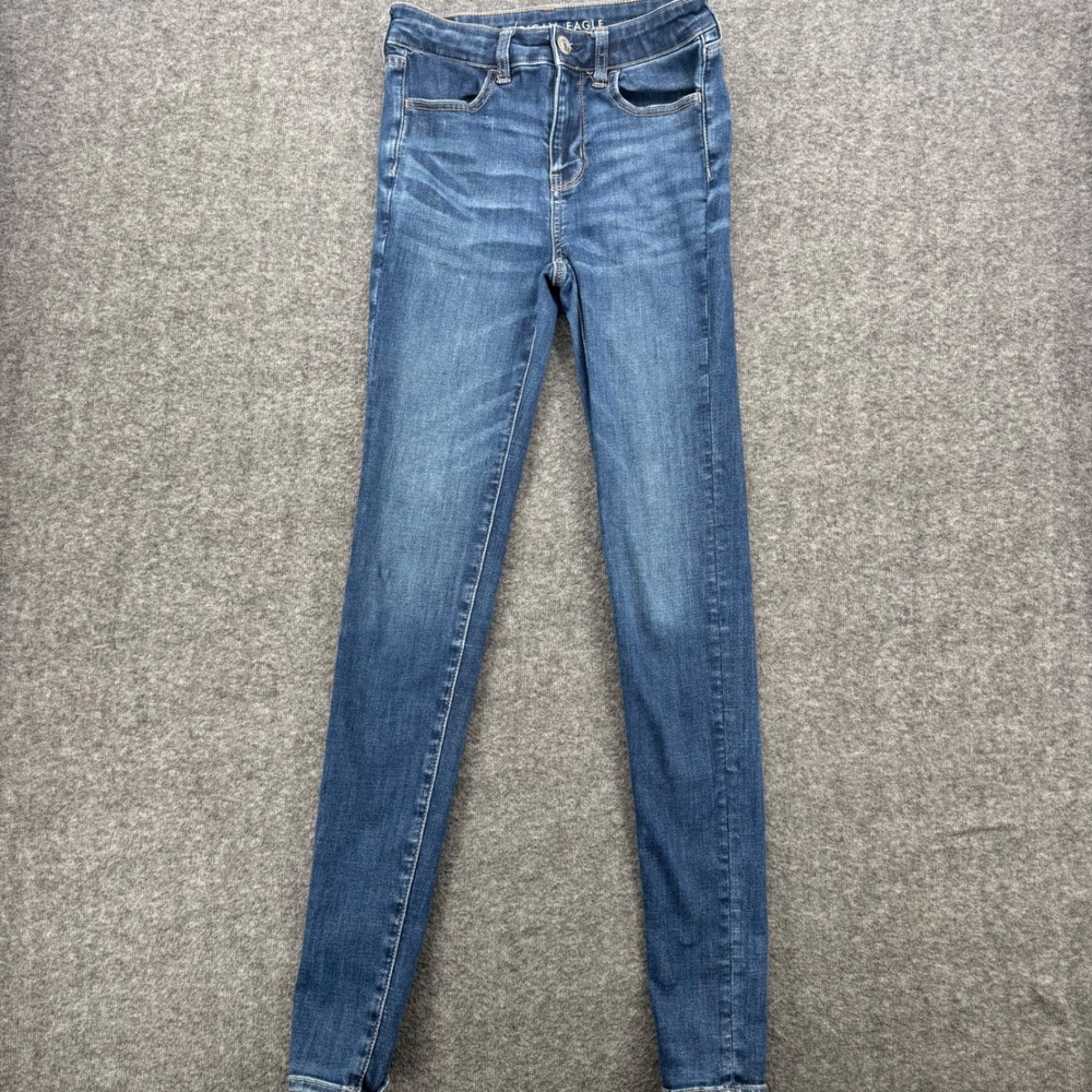 American Eagle Hi-Rise Jegging Ne(x)t Level Stretch Dark Wash Skinny Jeans 0R